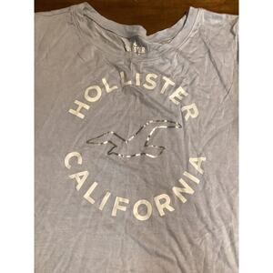 Hollister womens Easy T Shirt Light Blue Short Sleeve size xsmall